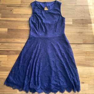 Vibrant Royal Blue Jessica Simpson Lace Dress